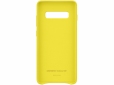 Панель Samsung Leather Cover для Samsung Galaxy S10 Plus (EF-VG975LYEGRU) Yellow - фото 4 - Samsung Experience Store — брендовый интернет-магазин