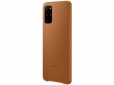 Панель Samsung Leather Cover для Samsung Galaxy S20 Plus (EF-VG985LAEGRU) Brown - фото 2 - Samsung Experience Store — брендовый интернет-магазин