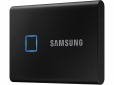 Жесткий диск Samsung Portable SSD T7 TOUCH TOUCH 500GB USB 3.2 Type-C (MU-PC500K/WW) External Black - фото 2 - Samsung Experience Store — брендовый интернет-магазин