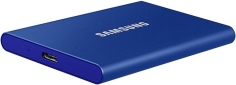 Жесткий диск Samsung Portable SSD T7 2TB USB 3.2 Type-C (MU-PC2T0H/WW) External Blue - фото 3 - Samsung Experience Store — брендовый интернет-магазин