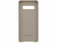 Панель Samsung Leather Cover для Samsung Galaxy S10 Plus (EF-VG975LJEGRU) Gray - фото 4 - Samsung Experience Store — брендовий інтернет-магазин