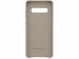 Панель Samsung Leather Cover для Samsung Galaxy S10 Plus (EF-VG975LJEGRU) Gray - фото 4 - Samsung Experience Store — брендовый интернет-магазин