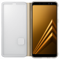 Чехол Samsung Neon Flip Cover A8 Plus 2018 (EF-FA730PFEGRU) Gold - фото 3 - Samsung Experience Store — брендовый интернет-магазин