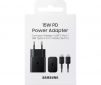 Сетевое зарядное устройство Samsung 15W Power Adapter Type-C Cable (EP-T1510XBEGRU) Black - фото 2 - Samsung Experience Store — брендовый интернет-магазин