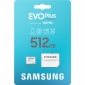 Карта памяти Samsung Evo Plus microSDXC 512GB UHS-I U3 V30 + SD-адаптер (MB-MC512SA/EU) - фото 3 - Samsung Experience Store — брендовый интернет-магазин