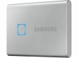 Жесткий диск Samsung Portable SSD T7 TOUCH 500GB USB 3.2 Type-C (MU-PC500S/WW) External Silver - фото 3 - Samsung Experience Store — брендовый интернет-магазин