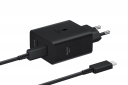 Мережевий зарядний пристрій Samsung 50W Power Adapter Type-C Cable (EP-T5020XBEGEU) Black - фото 4 - Samsung Experience Store — брендовий інтернет-магазин