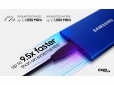 Жесткий диск Samsung Portable SSD T7 500GB USB 3.2 Type-C (MU-PC500H/WW) External Blue - фото 3 - Samsung Experience Store — брендовый интернет-магазин