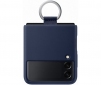 Накладка Silicone Cover with Ring для Samsung Galaxy Flip3 (EF-PF711TNEGRU) Navy - фото 2 - Samsung Experience Store — брендовий інтернет-магазин