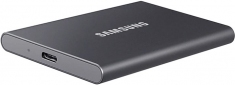 Жесткий диск Samsung Portable SSD T7 2TB USB 3.2 Type-C (MU-PC2T0T/WW) External Grey - фото 3 - Samsung Experience Store — брендовый интернет-магазин