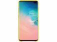 Панель Samsung Leather Cover для Samsung Galaxy S10 Plus (EF-VG975LYEGRU) Yellow - фото 2 - Samsung Experience Store — брендовый интернет-магазин