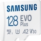 Карта памяти Samsung EVO Plus microSDXC 128 GB UHS-I Class 10 + SD-адаптер (MB-MC128KA/RU) - фото 4 - Samsung Experience Store — брендовый интернет-магазин