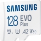 Карта пам'яті Samsung EVO Plus microSDXC 128 GB UHS-I Class 10 + SD-адаптер (MB-MC128KA/RU) - фото 4 - Samsung Experience Store — брендовий інтернет-магазин