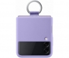 Накладка Silicone Cover with Ring для Samsung Galaxy Flip3 (EF-PF711TVEGRU) Lavender - фото 2 - Samsung Experience Store — брендовий інтернет-магазин