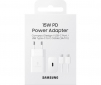 Сетевое зарядное устройство Samsung 15W Power Adapter Type-C Cable (EP-T1510XWEGRU) White - фото 2 - Samsung Experience Store — брендовый интернет-магазин