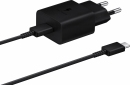 Сетевое зарядное устройство Samsung 15W Power Adapter Type-C Cable (EP-T1510XBEGEU) Black - фото 2 - Samsung Experience Store — брендовый интернет-магазин