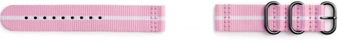 Ремінець Samsung Gear Premium Nato Pink-White (GP-R600BREECAE) - фото 2 - Samsung Experience Store — брендовий інтернет-магазин