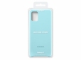 Накладка Samsung Silicone Cover для Samsung Galaxy A71 (EF-PA715TLEGRU) Blue - фото 6 - Samsung Experience Store — брендовый интернет-магазин