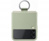 Панель Silicone Cover with Ring для Samsung Galaxy Flip3 (EF-PF711TMEGRU) Olive Green - фото 2 - Samsung Experience Store — брендовый интернет-магазин