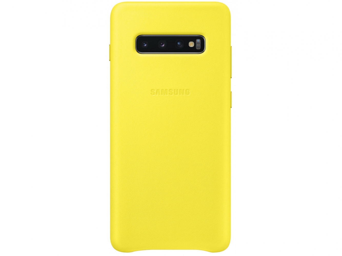Панель Samsung Leather Cover для Samsung Galaxy S10 Plus (EF-VG975LYEGRU) Yellow