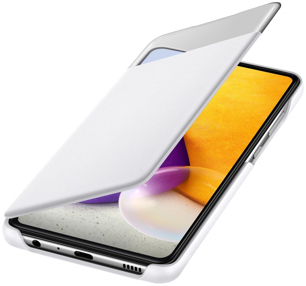 Чехол-книжка Smart S View Wallet Cover для Samsung Galaxy A72 EF-EA725PWEGRU White