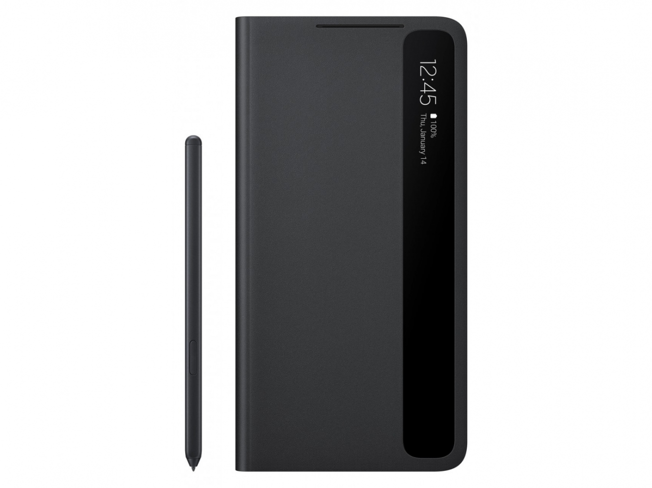 Чехол-книжка Clear View Cover with S Pen для Samsung Galaxy S21 Ultra (G998) EF-ZG99PCBEGRU Black