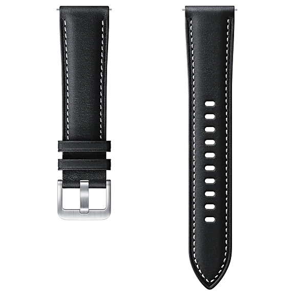 Ремінець Ridge Stitch Leather Band для Samsung Galaxy Watch 3 (41mm) ET-SLR85SBEGRU  Black