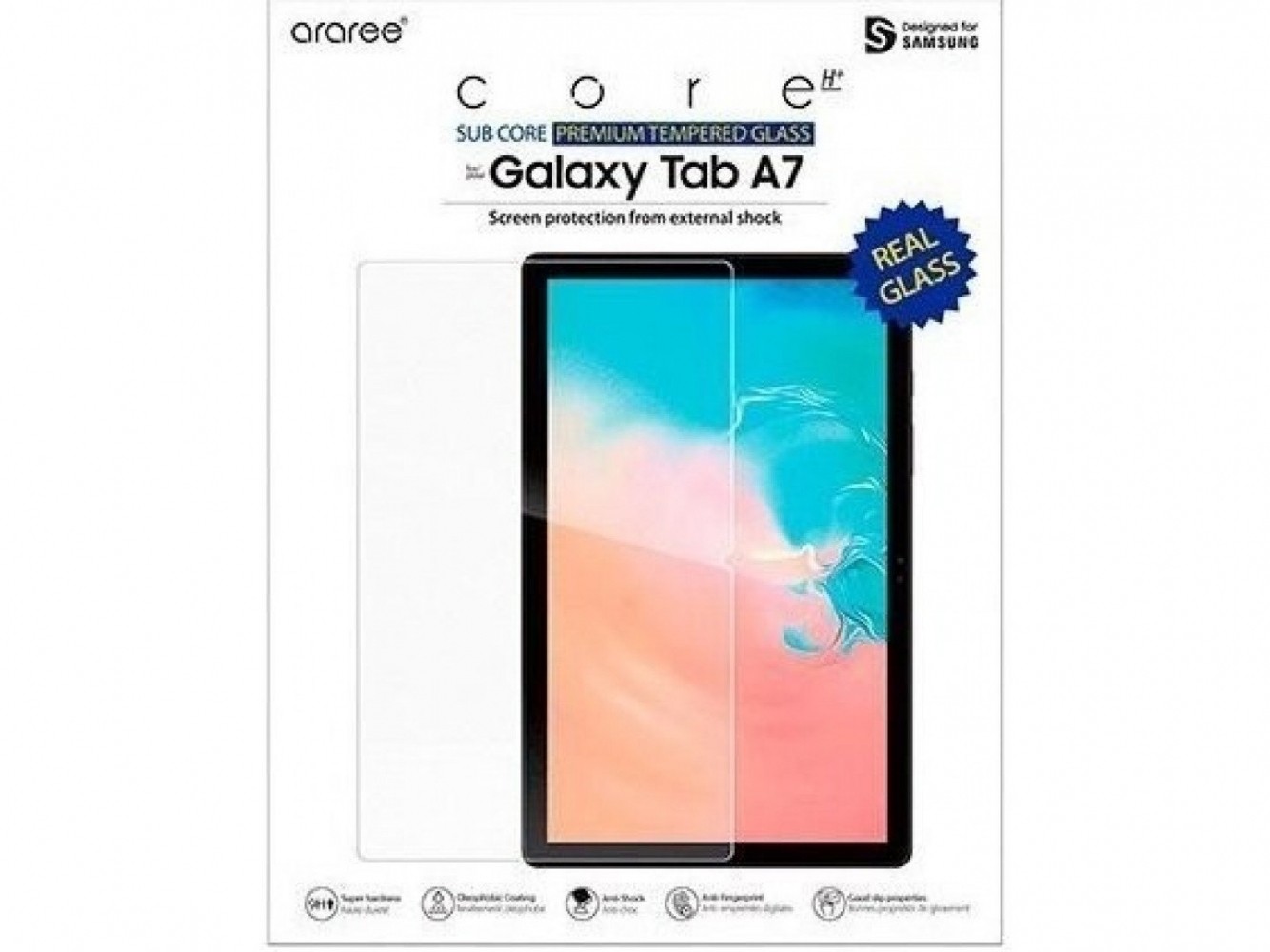 Захисне скло Samsung Araree Sub Core Tempered Glass для Samsung Galaxy Tab A7 10.4 (2020) GP-TTT505KDATW Transparent
