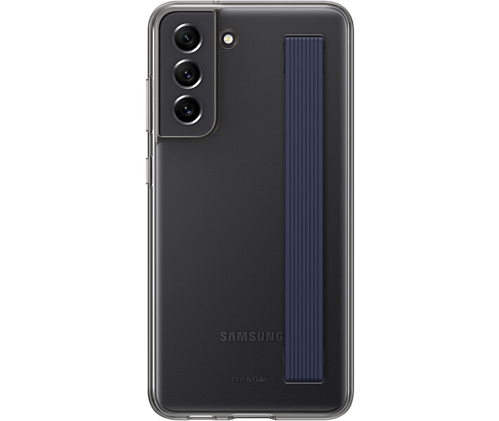 Чохол Samsung Clear Strap Cover для Samsung Galaxy S21 FE (EF-XG990CBEGRU) Dark Gray