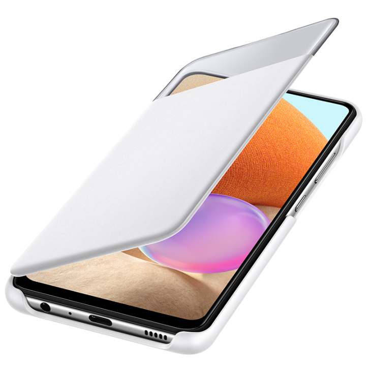 Чохол-книжка Smart S View Wallet Cover для Samsung Galaxy A32 (А325) EF-EA325PBEGRU White