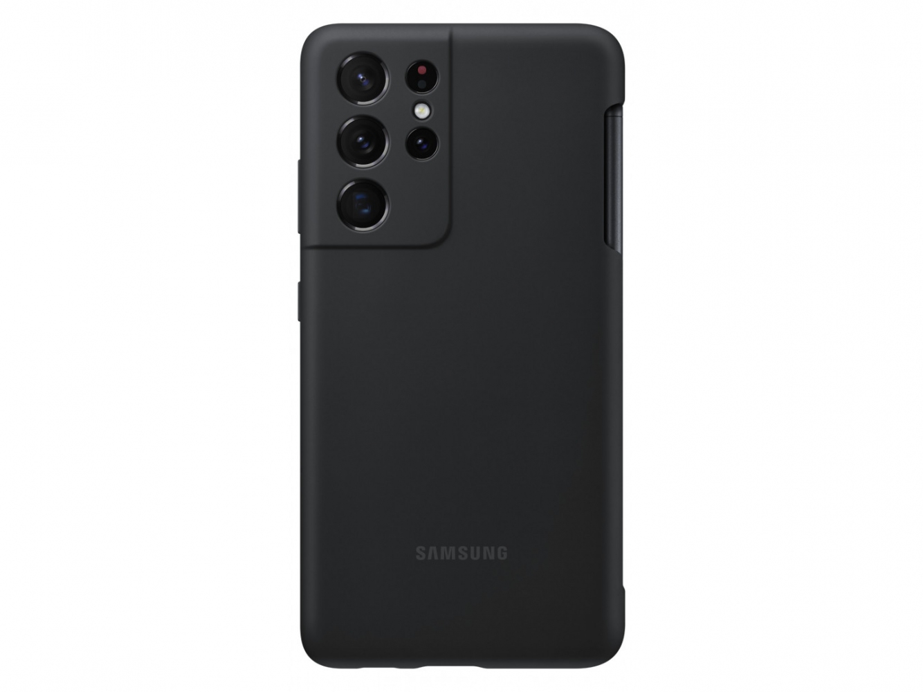 Панель Samsung Silicone Cover with S Pen для Samsung Galaxy S21 Ultra (EF-PG99PTBEGRU) Black 