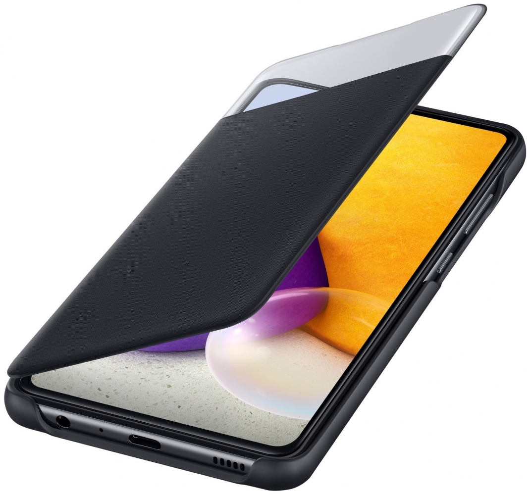 Чохол-книжка Smart S View Wallet Cover для Samsung Galaxy A72 EF-EA725PBEGRU Black