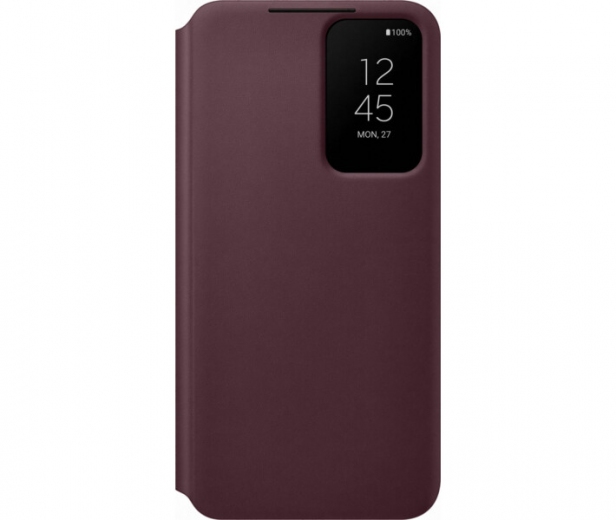 Чохол-книжка Samsung Smart Clear View Cover для Samsung Galaxy S22 (EF-ZS901CEEGRU) Burgundy - фото Чохол-книжка Samsung Smart Clear View Cover для Samsung Galaxy S22 (EF-ZS901CEEGRU) Burgundy - фото - Samsung Experience Store — брендовий інтернет-магазин