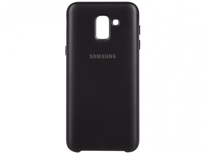 Панель Samsung Dual Layer Cover для Samsung J6 2018 (EF-PJ600CBEGRU) Black - фото - Samsung Experience Store — брендовый интернет-магазин