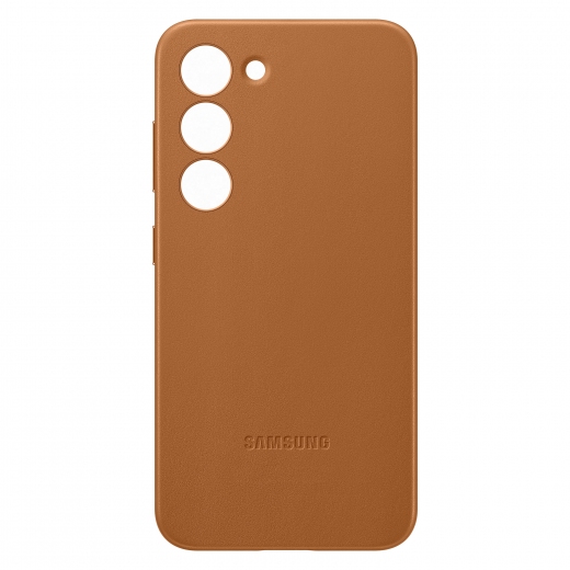Панель Samsung Leather Cover для Samsung Galaxy S23 Camel - фото Панель Samsung Leather Cover для Samsung Galaxy S23 Camel - фото - Samsung Experience Store — брендовий інтернет-магазин