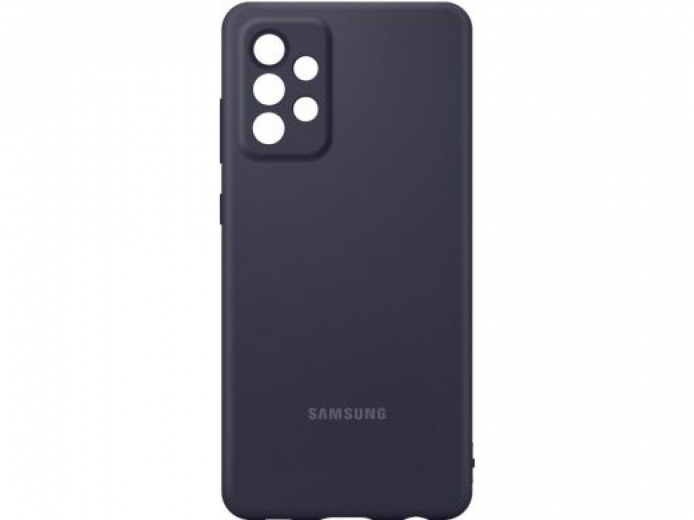 Панель Silicone Cover для Samsung Galaxy A52 (A525) EF-PA525TBEGRU Black - фото - Samsung Experience Store — брендовый интернет-магазин