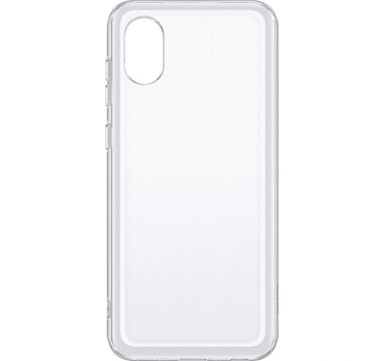 Чехол Samsung Soft Clear Cover для Samsung Galaxy A03 Core (A032) (EF-QA032TTEGRU) Transparent - фото Чехол Samsung Soft Clear Cover для Samsung Galaxy A03 Core (A032) (EF-QA032TTEGRU) Transparent - фото - Samsung Experience Store — брендовый интернет-магазин