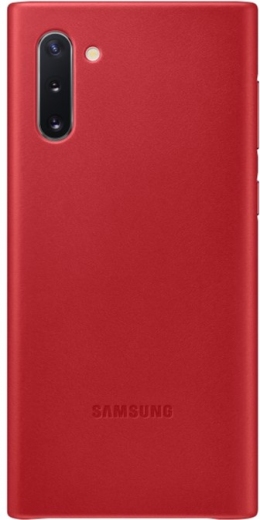 Чохол Samsung Leather Cover для Samsung Galaxy Note 10 (EF-VN970LREGRU) Red - фото - Samsung Experience Store — брендовий інтернет-магазин
