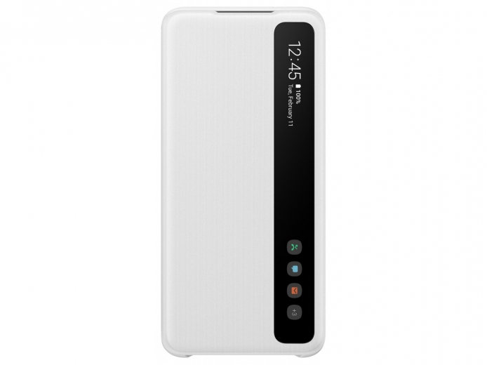 Чехол-книжка Samsung Clear View Cover для Samsung Galaxy S20 (EF-ZG980CWEGRU) White - фото - Samsung Experience Store — брендовый интернет-магазин