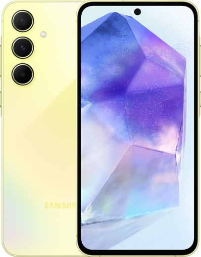 Смартфон Samsung Galaxy A55 5G 8/128GB (SM-A556BZYAEUC) Lemon - фото - Samsung Experience Store — брендовый интернет-магазин