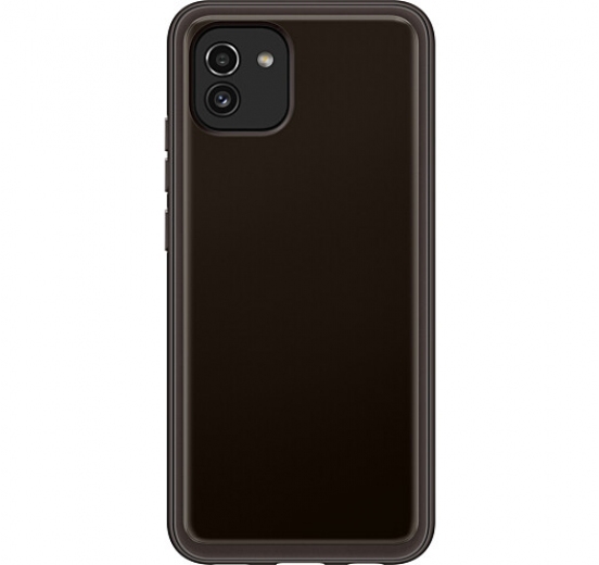 Чехол Samsung Soft Clear Cover для Samsung Galaxy A03 (EF-QA035TBEGRU) Black - фото - Samsung Experience Store — брендовый интернет-магазин