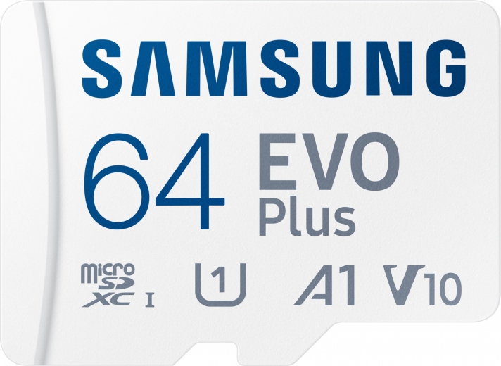 Карта памяти Samsung EVO Plus microSDXC 64 GB UHS-I Class 10 + SD-адаптер (MB-MC64KA/RU) - фото - Samsung Experience Store — брендовый интернет-магазин
