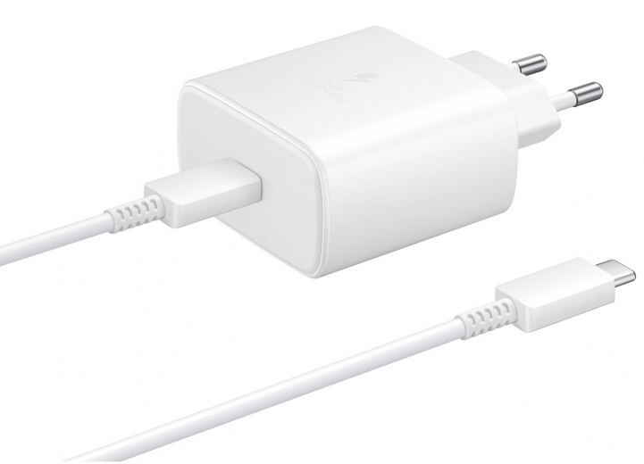 Мережевий зарядний пристрій Samsung Fast Charging Type-C 45W (EP-TA845XWEGRU) White - фото - Samsung Experience Store — брендовий інтернет-магазин