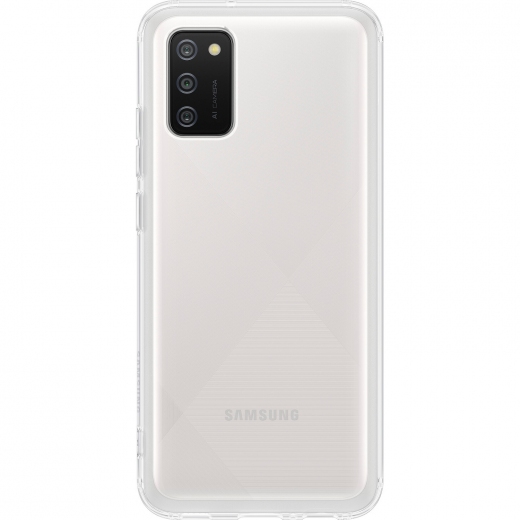 Чехол Samsung Soft Clear Cover для Samsung Galaxy A02s (A025) (EF-QA025TTEGRU) Transparent - фото Чехол Samsung Soft Clear Cover для Samsung Galaxy A02s (A025) (EF-QA025TTEGRU) Transparent - фото - Samsung Experience Store — брендовый интернет-магазин