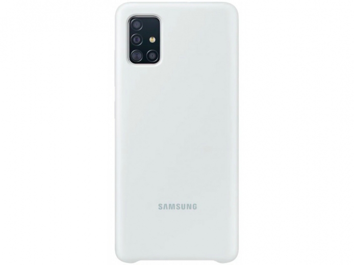 Накладка Samsung Silicone Cover для Samsung Galaxy A51/А515 (EF-PA515TWEGRU) White - фото - Samsung Experience Store — брендовый интернет-магазин