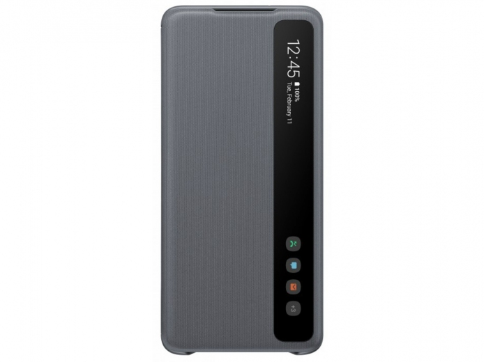 Чохол-книжка Samsung Clear View Cover для Samsung Galaxy S20 Plus (EF-ZG985CJEGRU) Gray - фото - Samsung Experience Store — брендовий інтернет-магазин