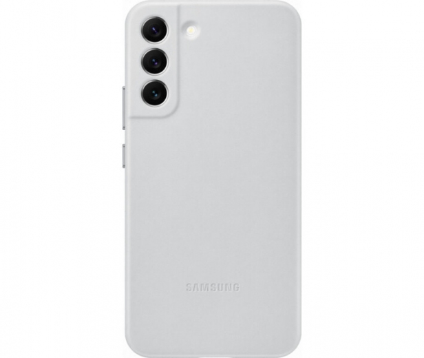 Панель Samsung Leather Cover для Samsung Galaxy S22 Plus (EF-VS906LJEGRU) Light Gray - фото - Samsung Experience Store — брендовий інтернет-магазин