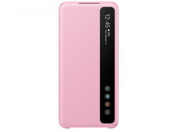 Чехол-книжка Samsung Clear View Cover для Samsung Galaxy S20 (EF-ZG980CPEGRU) Pink - фото - Samsung Experience Store — брендовый интернет-магазин