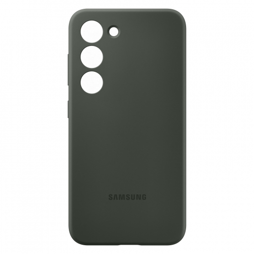 Панель Samsung Silicone Cover для Samsung Galaxy S23 (EF-PS911TGEGRU) Khaki - фото - Samsung Experience Store — брендовий інтернет-магазин