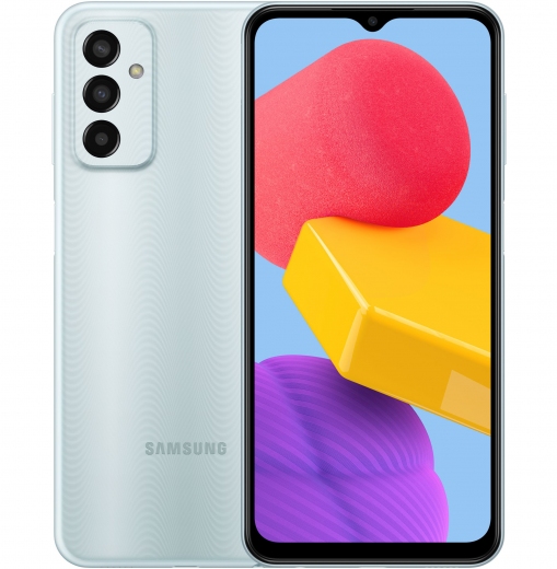 Смартфон Samsung Galaxy M13 4/128GB (SM-M135FLBGSEK) Light Blue - фото - Samsung Experience Store — брендовый интернет-магазин